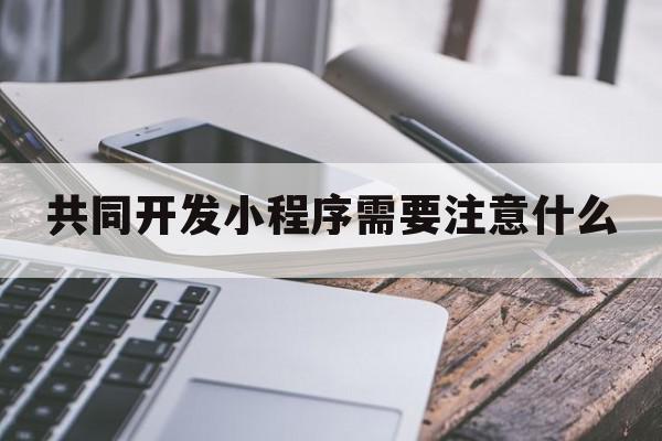 共同开发小程序需要注意什么