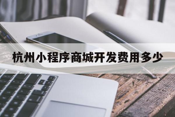 杭州小程序商城开发费用多少