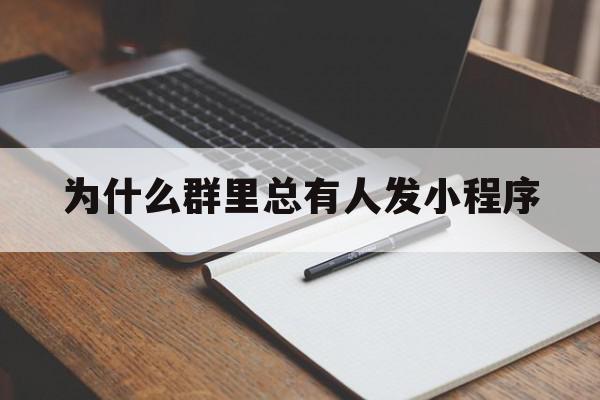 为什么群里总有人发小程序