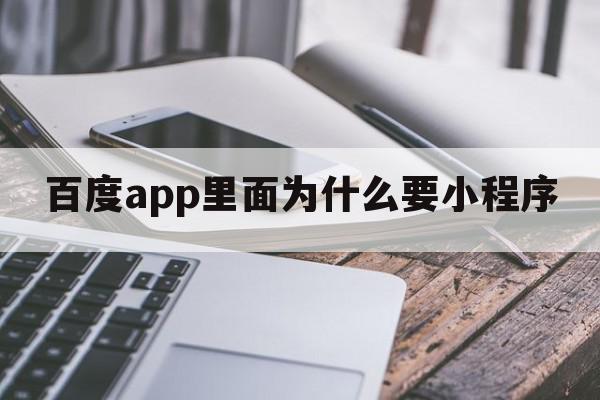 百度app里面为什么要小程序